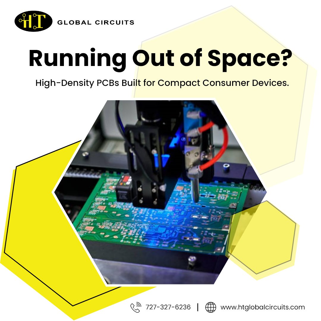 HTGlobalCircuit's tweet photo. Consumer devices are getting smaller, but electronics are more complex. Standard PCBs can limit layout and performance.

HT Global Circuits builds high-density PCBs for compact devices, enabling more performance in less space.

Explore solutions: https://t.co/6TwU6NaVdb

#PCB https://t.co/AwzP2C3G1c