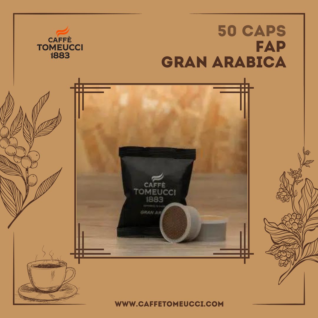 ⬇⬇🔥 50 Capsule FAP GRAN ARABICA 🔥⬇⬇
caffetomeucci.com/shop/50-caps-c…
☕ #CaffèTomeucci1883
🗺 Via della Stazione 9/11, Aprilia LT
📲 +39 06 92 70 40 37
🌐 caffetomeucci.com
📧 info@caffetomeucci.com

#caffe #caffè #espresso #cappuccino #bar #rome #italy