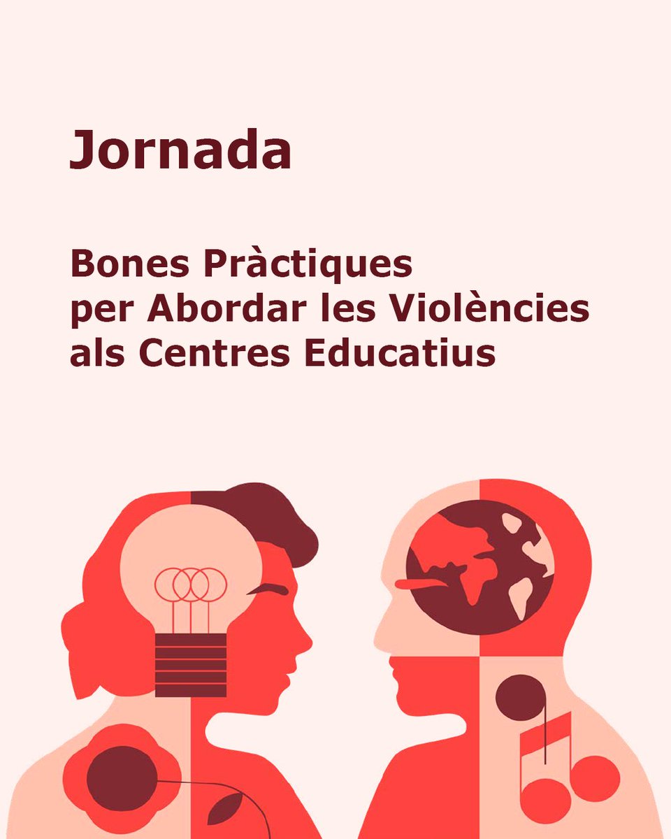 xtec's tweet image. Últims dies per fer la inscripció a la Jornada de Bones Pràctiques per Abordar les Violències als Centres Educatius que tindrà lloc el 24 d'abril a l’Espai Bital.

🔗 xtec.gencat.cat/ca/agenda/insc…

#Alscentres