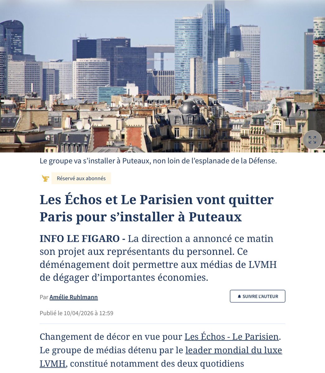 DuprDominique2's tweet image. 😢 #PARIS : #ATTRACTIVITÉ EN BERNE  Coûts trop élevés, problème de mobilité, insécurité…BNP Paribas quitte Rosa Parks, le BHV s’enfonce dans la crise, Leroy Merlin ferme ses magasins, Les Échos et Le Parisien vont quitter Paris. L’économie #parisienne  montre de sérieux signes