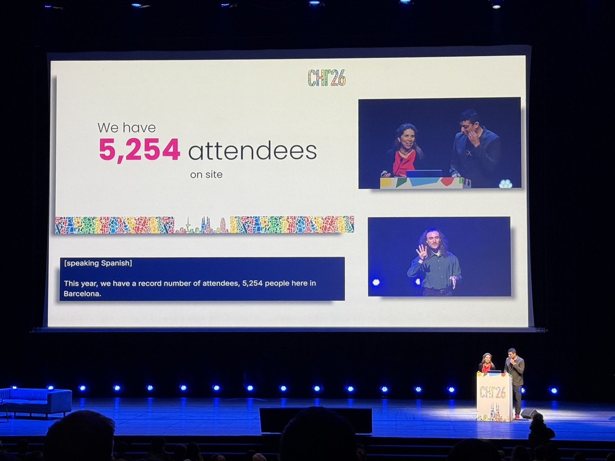Carmen_NgKaMan's tweet image. What a start at @acm_chi #chi2026! 

Excited to join 5200+ scientists, researchers, tech designers – coming from all over the world and gather in Barcelona - to explore the future of #responsibleAI &amp;amp; human-computer systems 🙌🏻 #HCI