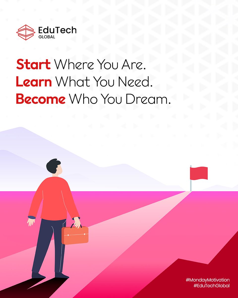 EdutechGlobal's tweet image. A new week means new opportunities to grow.
At EduTech Global, we believe learning is the bridge between where you are and where you want to be.

Take that step. Start that course. Build that future.

#MondayMotivation #EduTechGlobal #LifelongLearning #FutureReady #LearnGrowLead