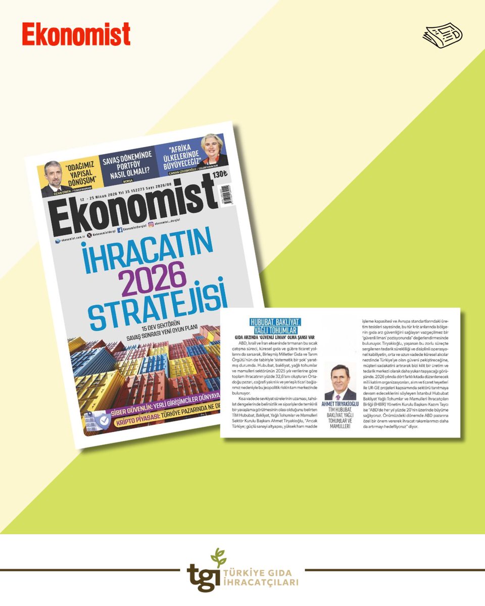 Türkiye Gıda İhracatçıları tweet media