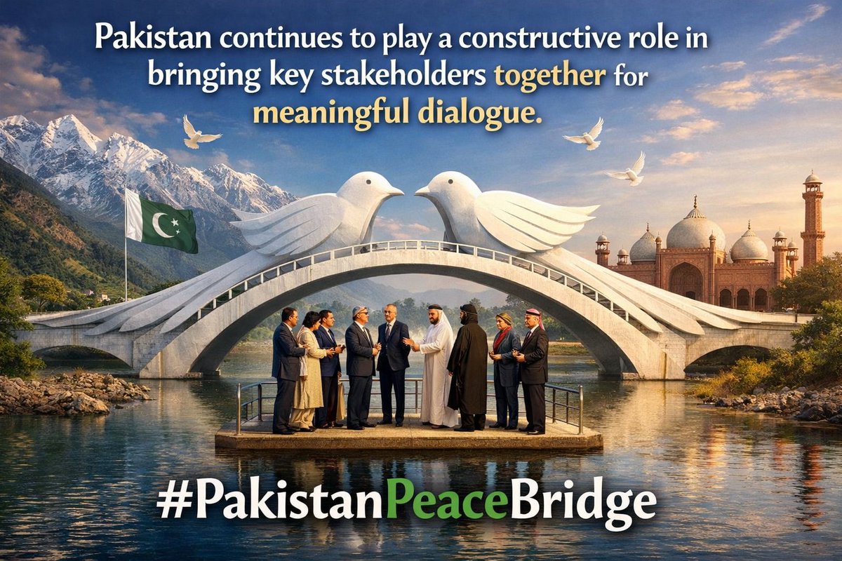 Pakistan committed to peace, cooperation and constructive engagement. 
#PakistanPeaceBridge