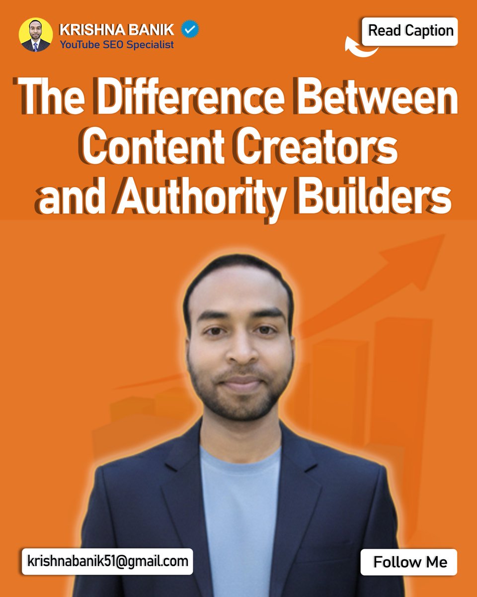 krishnabanik_dm's tweet image. Creators chase views. Authorities chase results.

One gets applause. The other gets paid. If you want high-ticket clients, stop trying to go viral. Start solving expensive problems. Authority is the only currency that matters.

#YouTubeSEO #AuthorityBuilder #Coach #BusinessGrowth