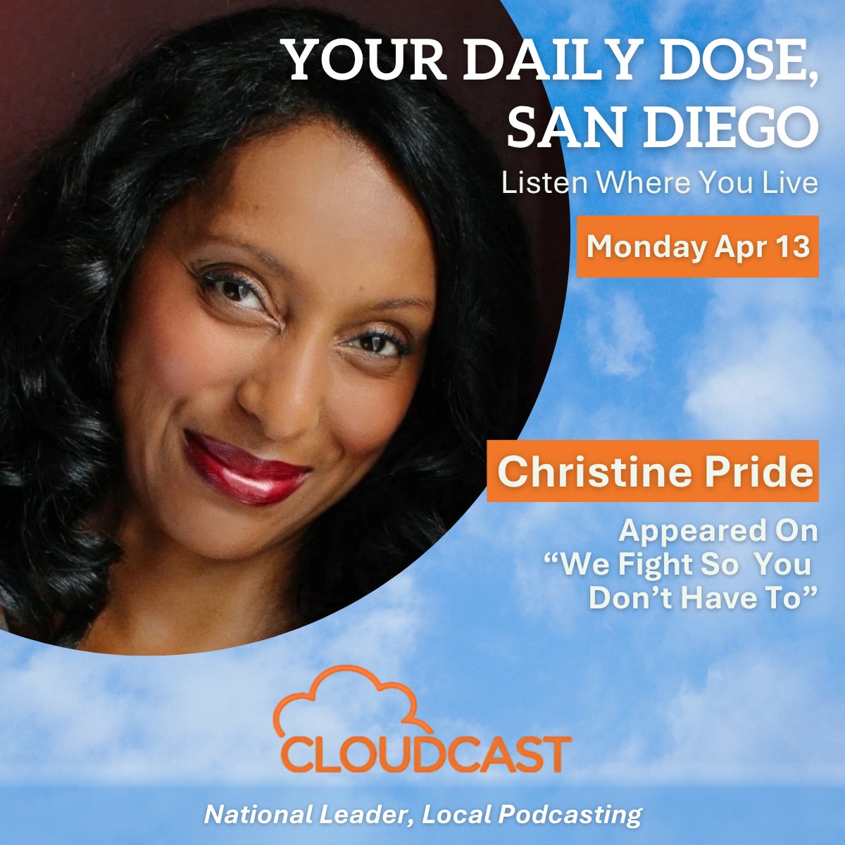 CloudcastM's tweet image. Listen Where You Live

Episode Covers:#CoAuthoringBooks #WritingCharacters #PublishingIndustry

So please listen to this amazing #podcast episode with Christine Pride &amp;amp; Jo Piazza, they are that special to #SanDiego

Spotify: open.spotify.com/episode/6CM2es…

Apple: podcasts.apple.com/us/podcast/epi…