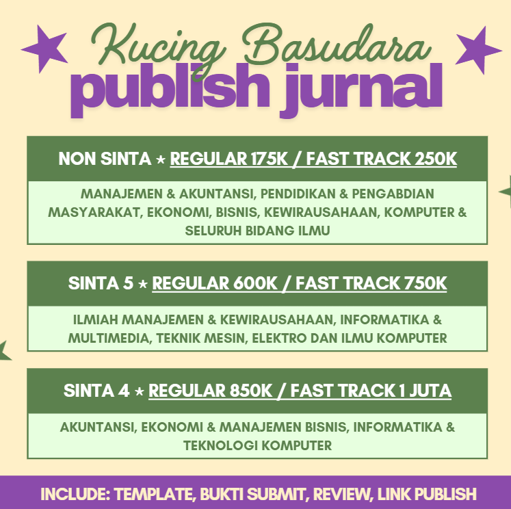 kucinkcorner's tweet photo. Temen-temen yang mau publish jurnal bisa banget mampir yaaa! untuk sinta scoper terbatas pada gambar kalau yang non sinta menerima semua bidang ilmu seperti ilmu komunikasi, psikologi, pendidikan, pengabdian masyarakat, teknik, kesehatan dan lain-lain. bisa ngobrol dulu yuk!!! https://t.co/EhDMDzEHGK