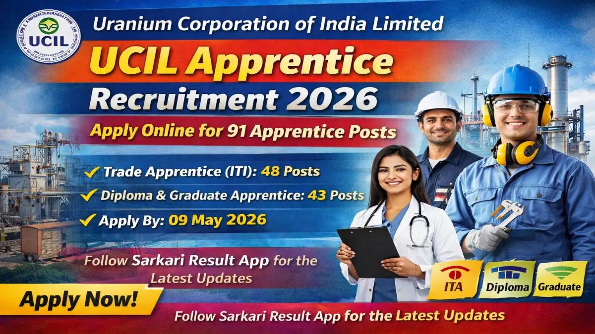 Sarkari_Result1's tweet image. #UCIL #Apprentices Recruitment 2026 – Apply Online 91 Various Trade Posts🔥🔥
@Sarkari_Result1 #SarkariResult

Click Below Link To Apply 👇
sarkariresult.app/ucil-apprentic…