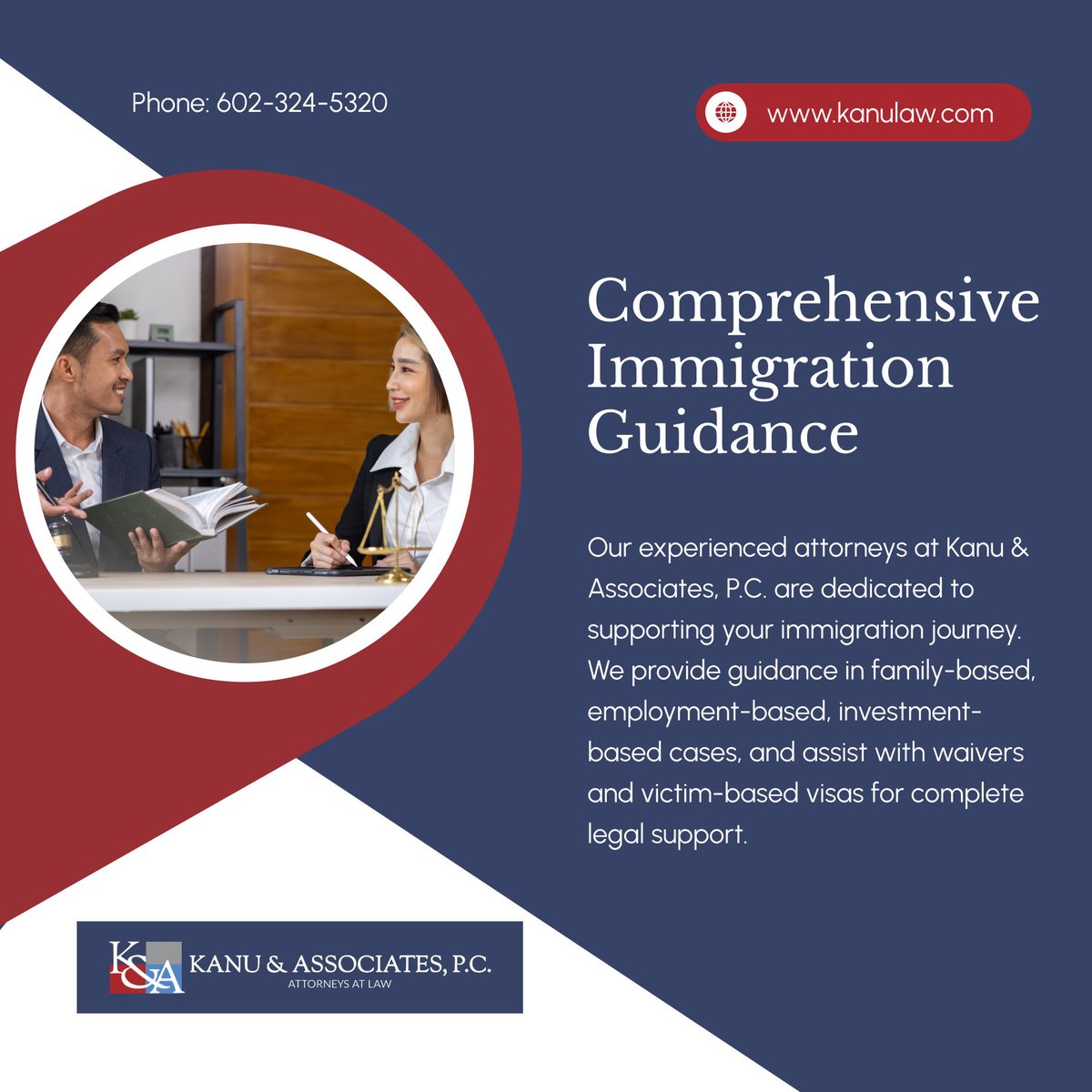 solomonkanu's tweet image. Gain clarity throughout your immigration journey with Kanu &amp;amp; Associates, P.C. Our team provides professional, comprehensive guidance for family, employment, or victim-based immigration matters.

#LegalServices #PhoenixAZ #AlbuquerqueNM #ImmigrationLaw #LegalSupport