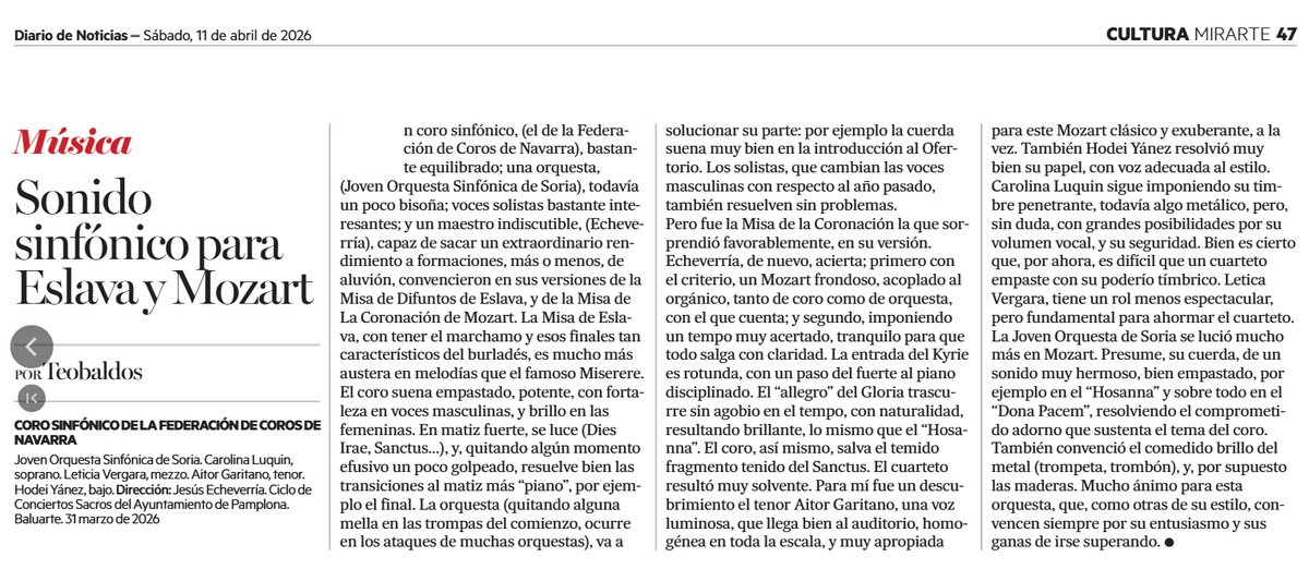 FEDERACIÓN DE COROS DE NAVARRA tweet media