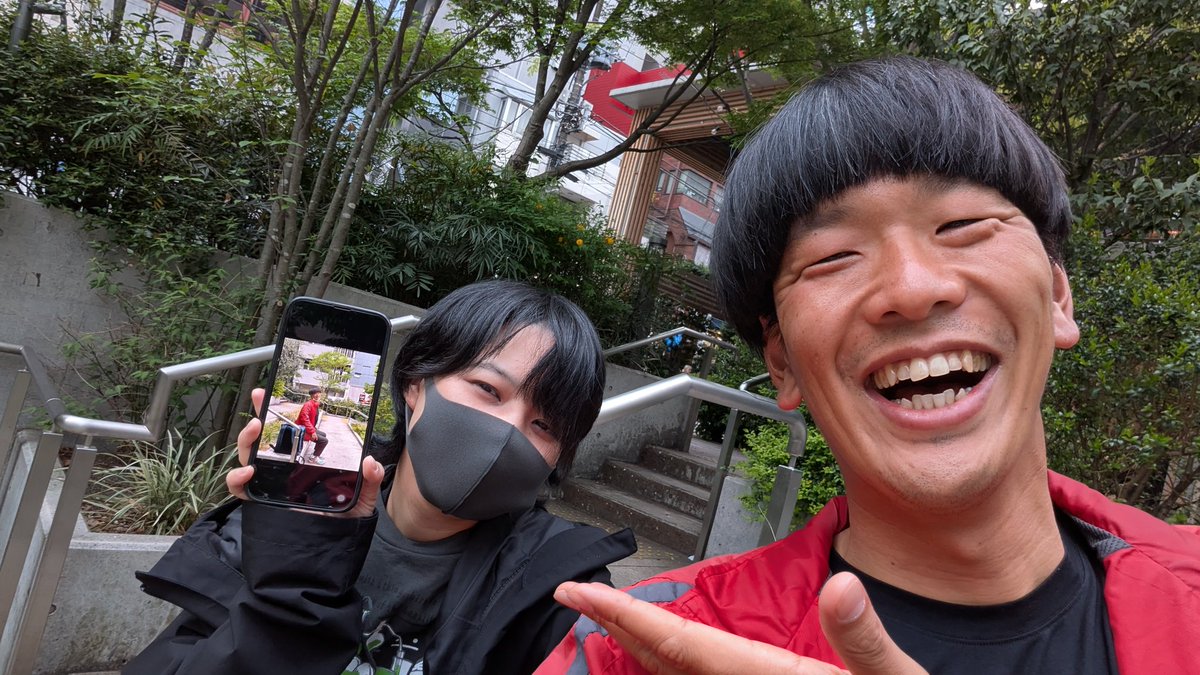 今から #ダブルインパクト にお目三重??? ミエマスクで #漫才 をか 