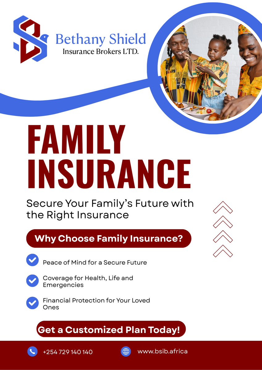 brokers26563's tweet image. Your family depends on you. Make sure they’re protected no matter what. The right insurance plan today can make all the difference tomorrow. That is what Bethany Shield is here for.
#FamilyFirst #ProtectWhatMatters #InsuranceMatters #PeaceOfMind #SecureTheirFuture #LifeCovered