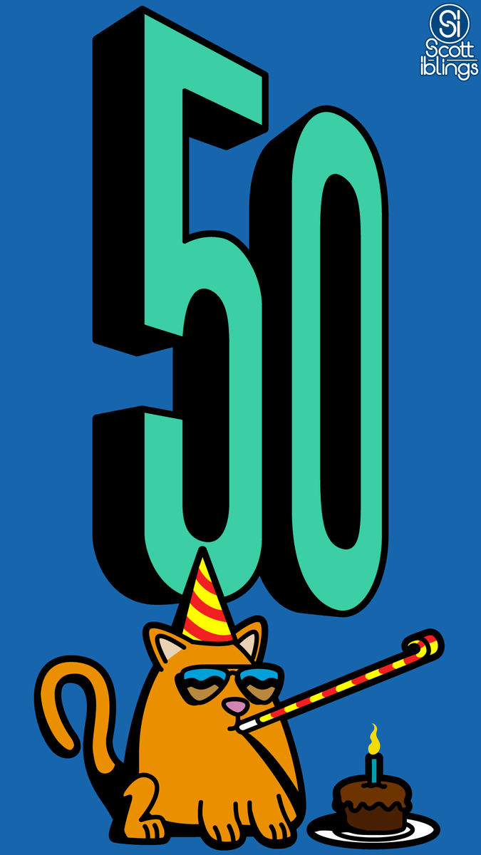 ScottIblings's tweet photo. I turned 50 today! https://t.co/GBAbvNHKNw