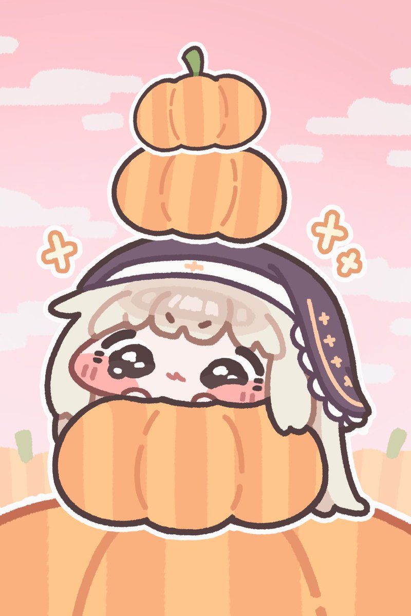 monyami_'s tweet image. 호박으로 탑쌓기🎃
#트릭컬 #Trickcal #トリッカル