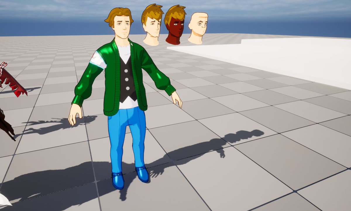 P0werfulDev's tweet photo. Creating some outfit models to be worn for when you make your own character , still have a long ways to go #gamedev #indiegame #3dmodel #blender https://t.co/L48FMpeGLW