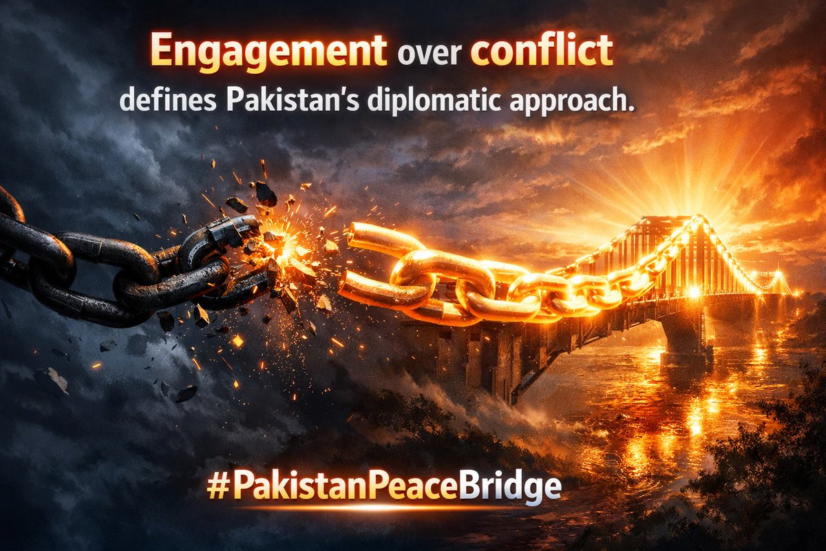 Pakistan is committed to strengthening peace through dialogue and diplomacy. 
#PakistanPeaceBridge