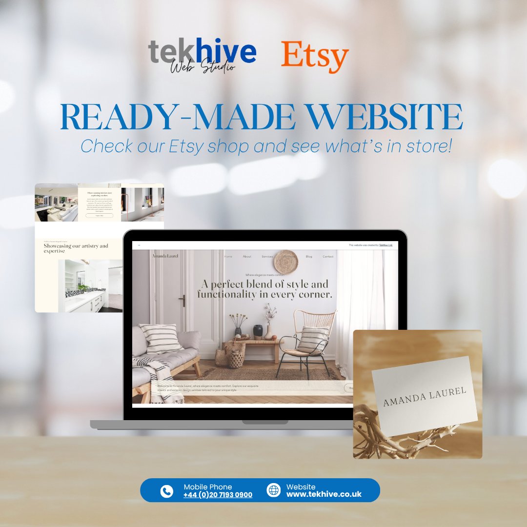 No website yet? 👀
Start with our ready-made templates—quick, easy, and made for your brand. 💻🔥

50% OFF!🔥
Etsy: etsy.com/uk/shop/Tekhiv…

tekhive.co.uk

#websitetips #etsyfind #businessonline #startupbranding #webdesignagency #digitalproducts