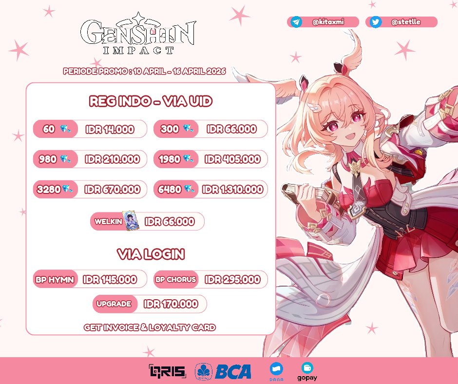 NAOナオ🍡 — joki & top up genshin, hsr, zzz, lads! tweet media