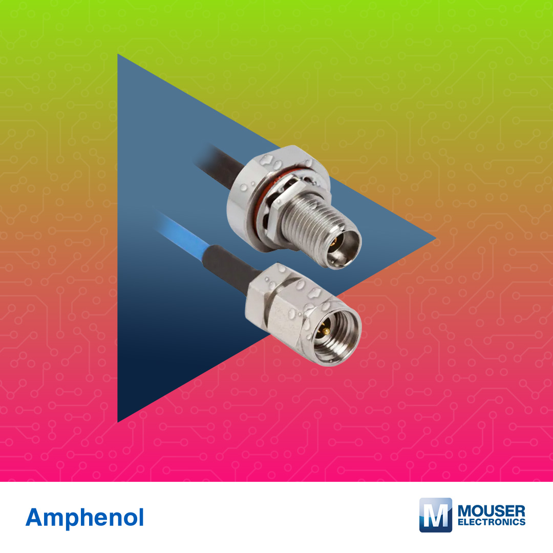 MouserElecEU's tweet image. Designed for extreme conditions, @SVMicrowave's IP68 RF #cable assemblies provide 50 Ω impedance and performance from DC to 40 GHz. 

They also feature an O-ring seal that makes them highly #resistant to liquid or gas leakage. ⛓️ mou.sr/4cuBClA