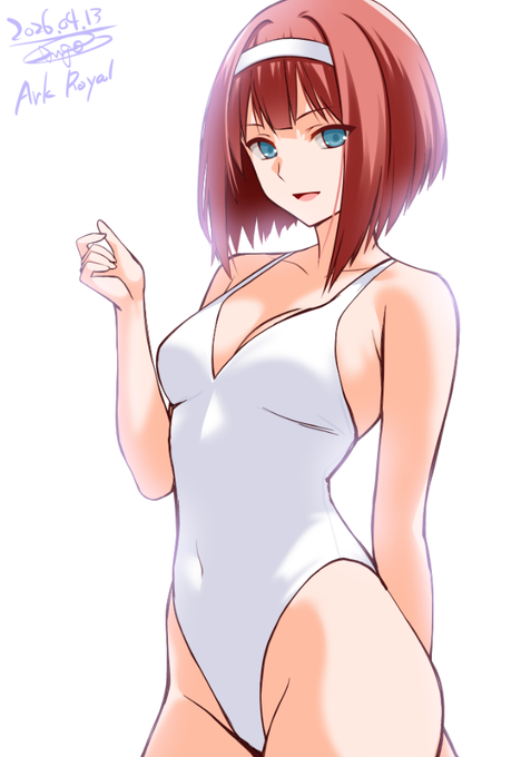 高貴な白!アークロイヤルさん!

#艦これ版深夜の真剣お絵描き60分一本勝負 
#艦これ版真剣お絵描き60分一本勝負_20260413 