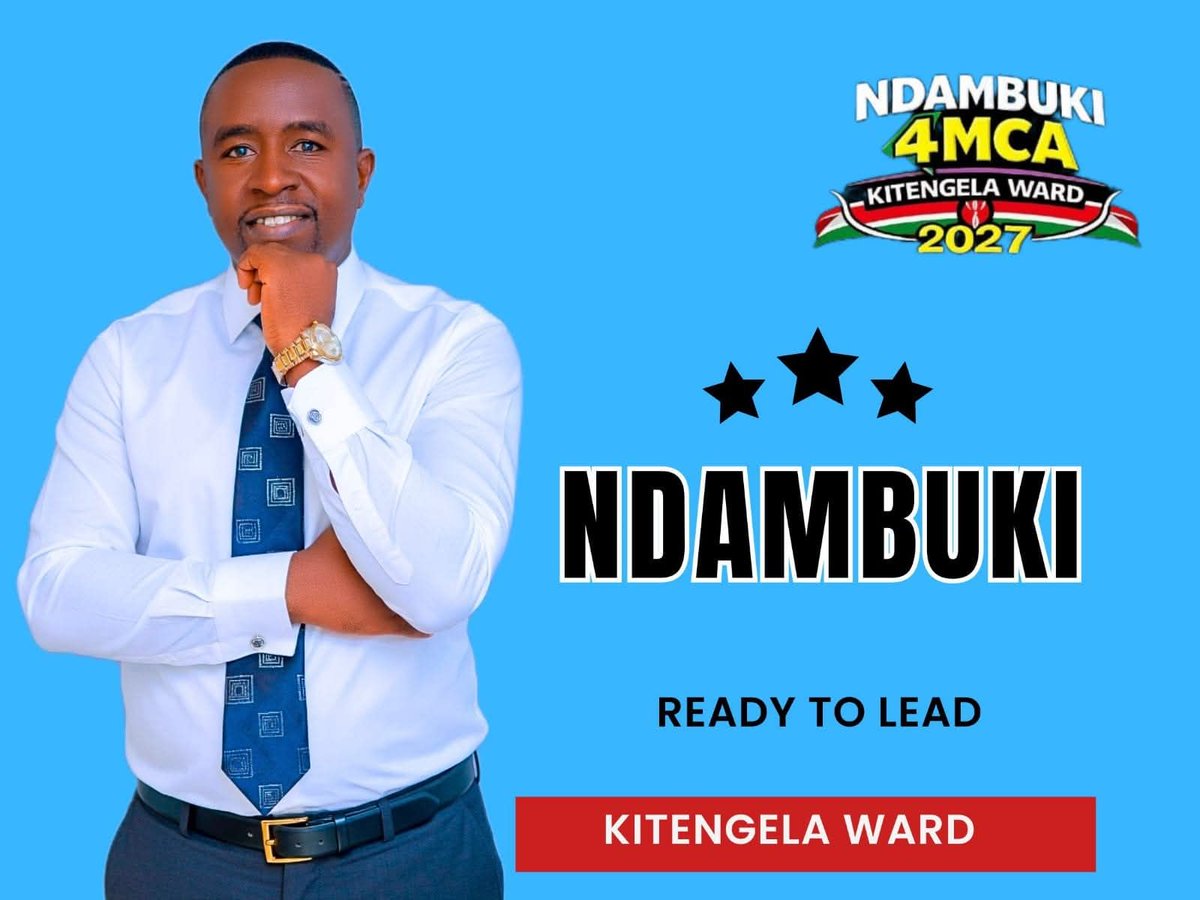 Mhesh_Ndambuki's tweet photo. Good morning and have a blessed week ahead.
Leadership is not a position, it is a choice we make every day. Even before being elected, we lead through our actions, our values, and how we serve those around us.
This week, I choose to listen more &amp;  serve better.
#Kitengela https://t.co/LijEGctEzc