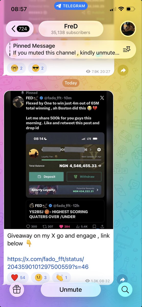 samsonjnr's tweet photo. @fado_fft Task completed.
I never collect giveaway before 😭…
9023078129
OPay https://t.co/jenAT2WQDk