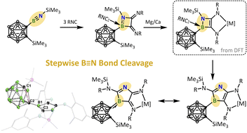 The_Ye_Lab's tweet photo. Check out our latest work on constructing a carboranyl-substituted 3-azaborole dianion by B≡N triple-bond cleavage, now online in @ChemicalScience
Thanks to Zhenyang Lin and his team for computational support, and congrats to Libo and all co-authors!
https://t.co/GtVYO99YGk https://t.co/wmlQ1vm6V5