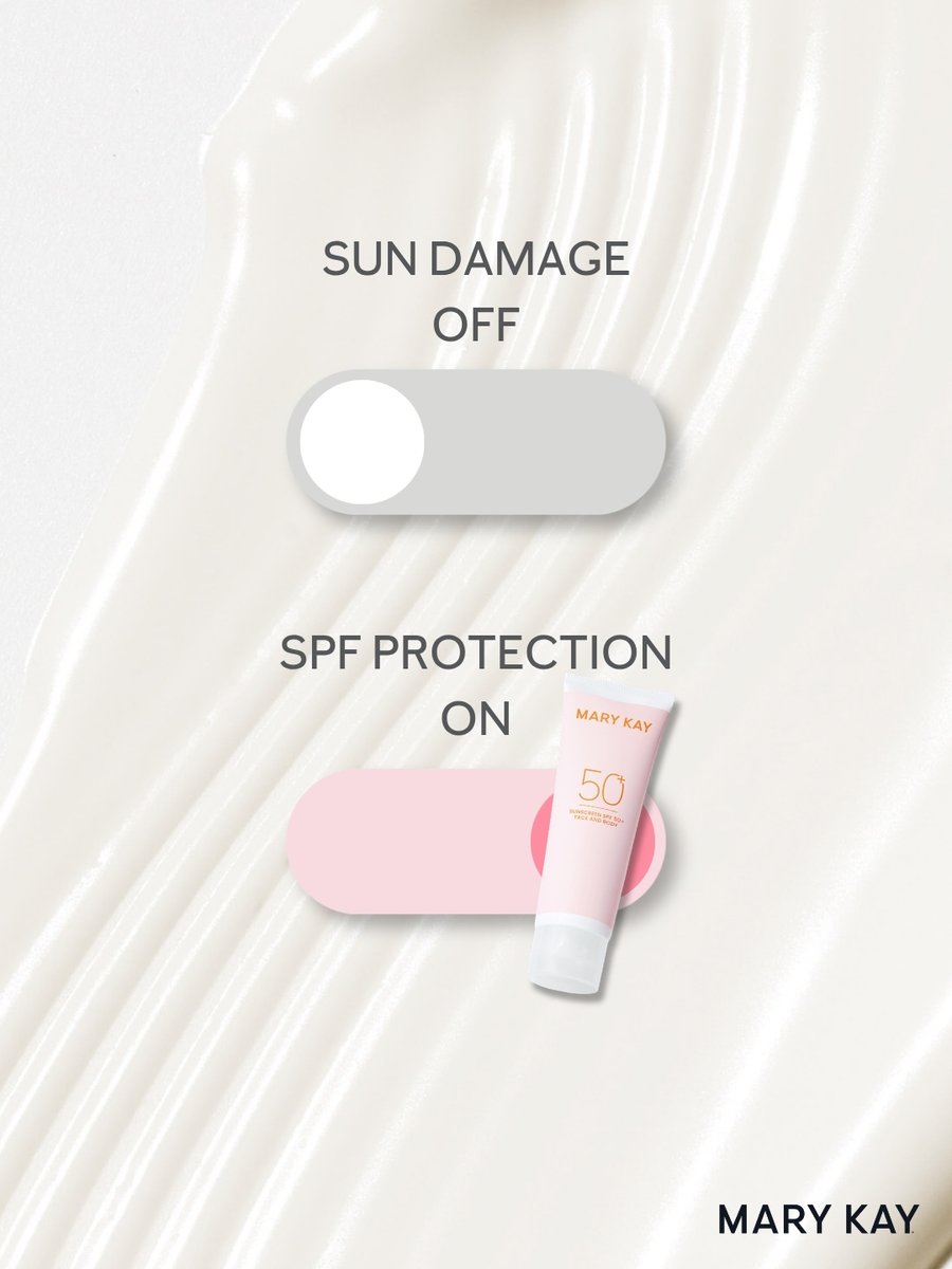 MaryKayUK's tweet image. Switch on your SPF protection today and say buh-bye to sun damage! 👋🏼☀️✨ Find your Beauty Match to learn more.💖
ow.ly/cny250YFLC2

#MaryKayUK #SPF #SunCare #HealthyGlow #SkinCareRoutine #MaryKayBucketList #MaryKay