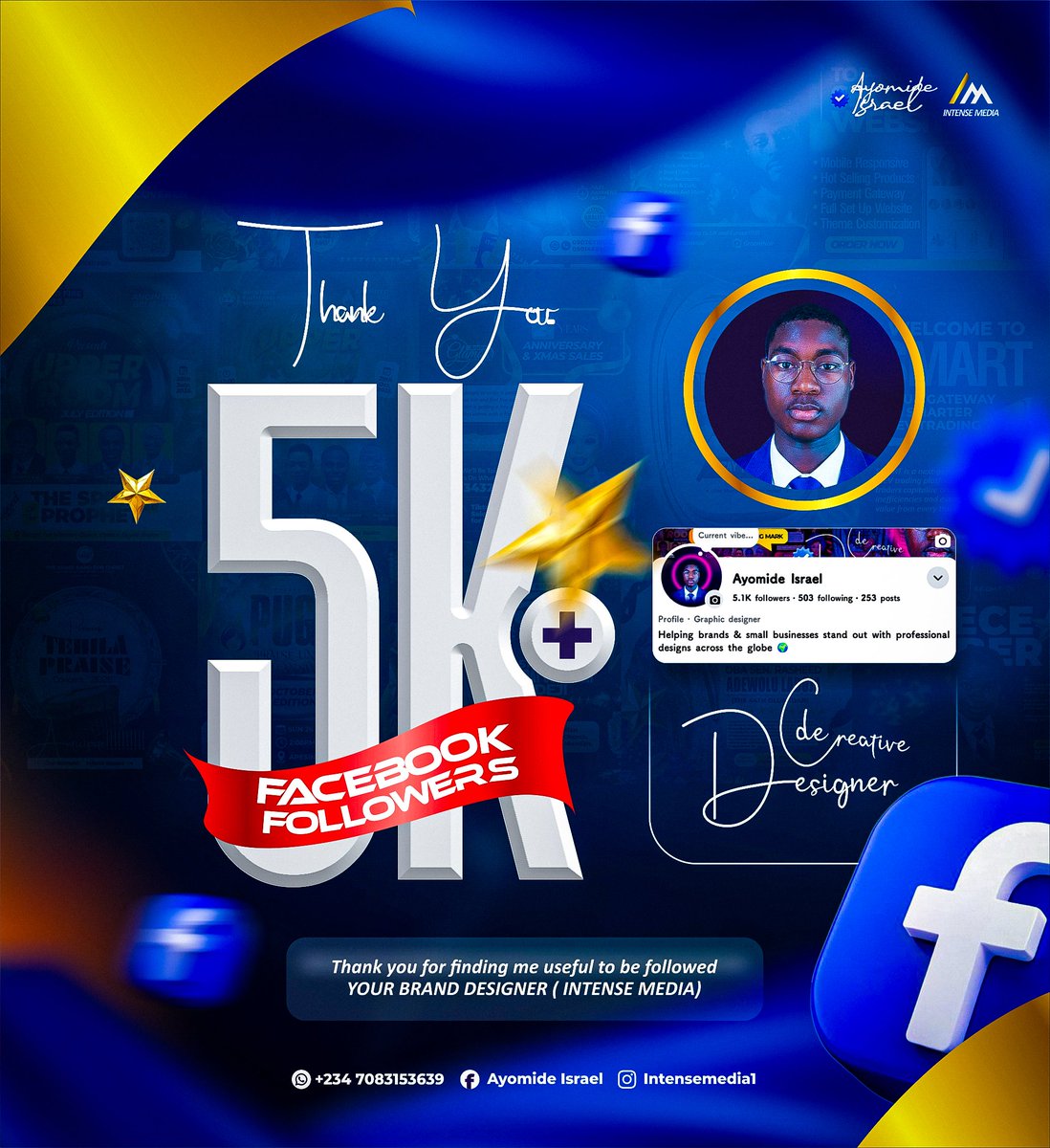 israel_ayo86822's tweet image. Started with 0 followers…
No audience. No hype. Just consistency.
Now we’re 5,000+ strong 🔥
This is just the beginning.

If you’ve been watching silently, it’s time to tap in.

#intensemedia #graphicdesigns #Web3‌‌