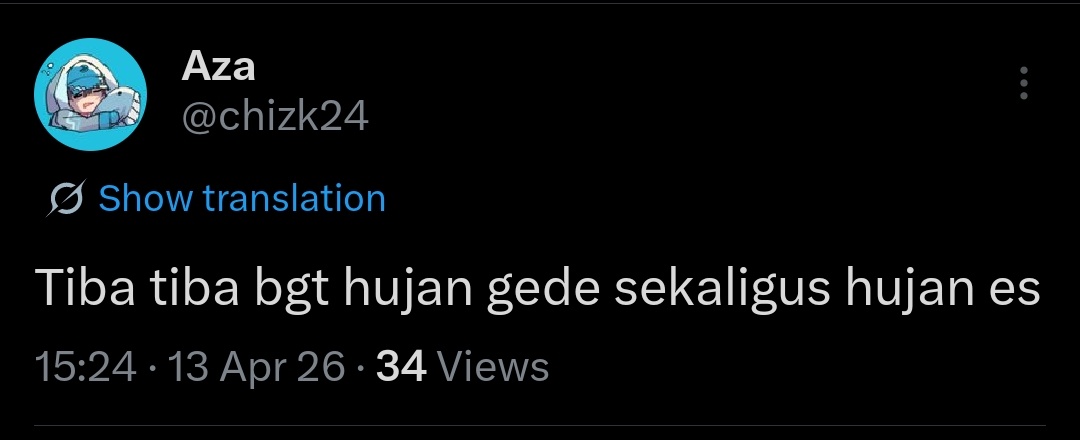 Ini gw sama aza beneran kek tinggal di planet baraju tapi beda puak, yang satu airnya otw mendidih yang satu malah hujan es batu😭😭😭