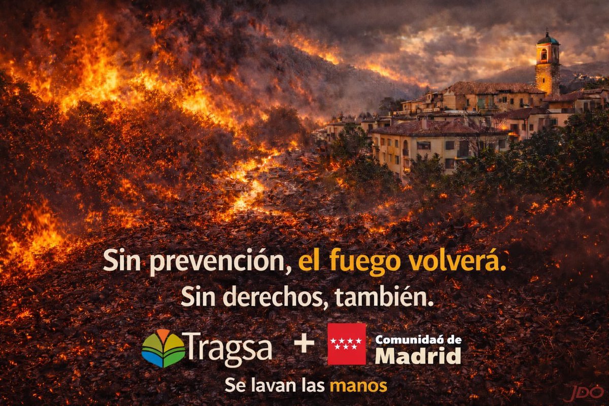 BBFFMadrid's tweet photo. Casi 9 meses de huelga después @Grupo_Tragsa niega cualquier negociación, @ComunidadMadrid, como responsable, continua permitiéndoselo.

Consecuencia, un invierno con los trabajos de prevención bajo mínimos.

Irresponsabilidad con sus trabajadores, negligencia con sus ciudadanos. https://t.co/GTOGBBx8WB