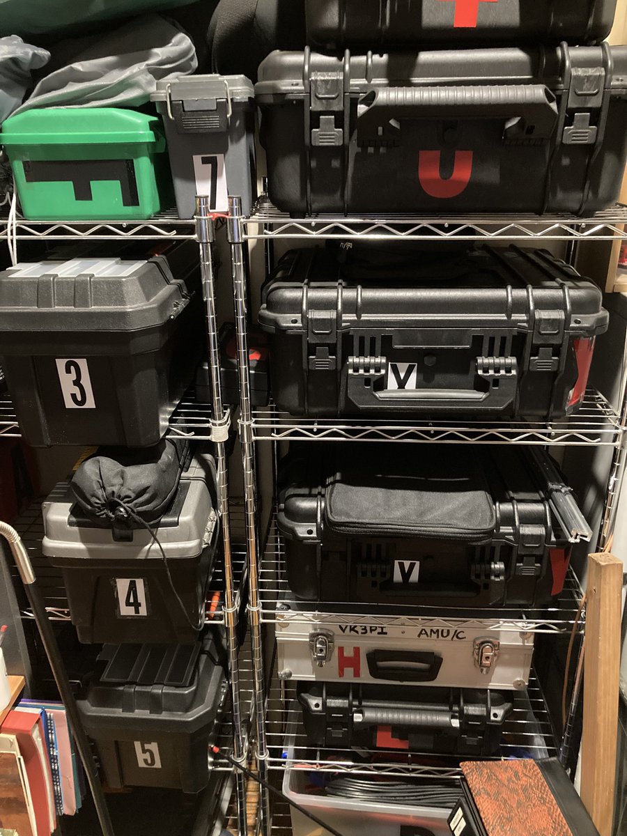 Vkthreepi's tweet image. My favourite has always been #Thunderbird 2 The versatility in picking a #pod depending on the required #response appeals to me - similar to how I have organised my #portable #radio equipment