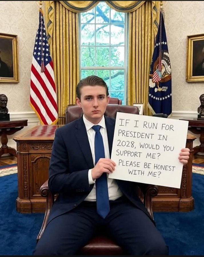 BARRON TRUMP 47 COMMENTARY tweet media