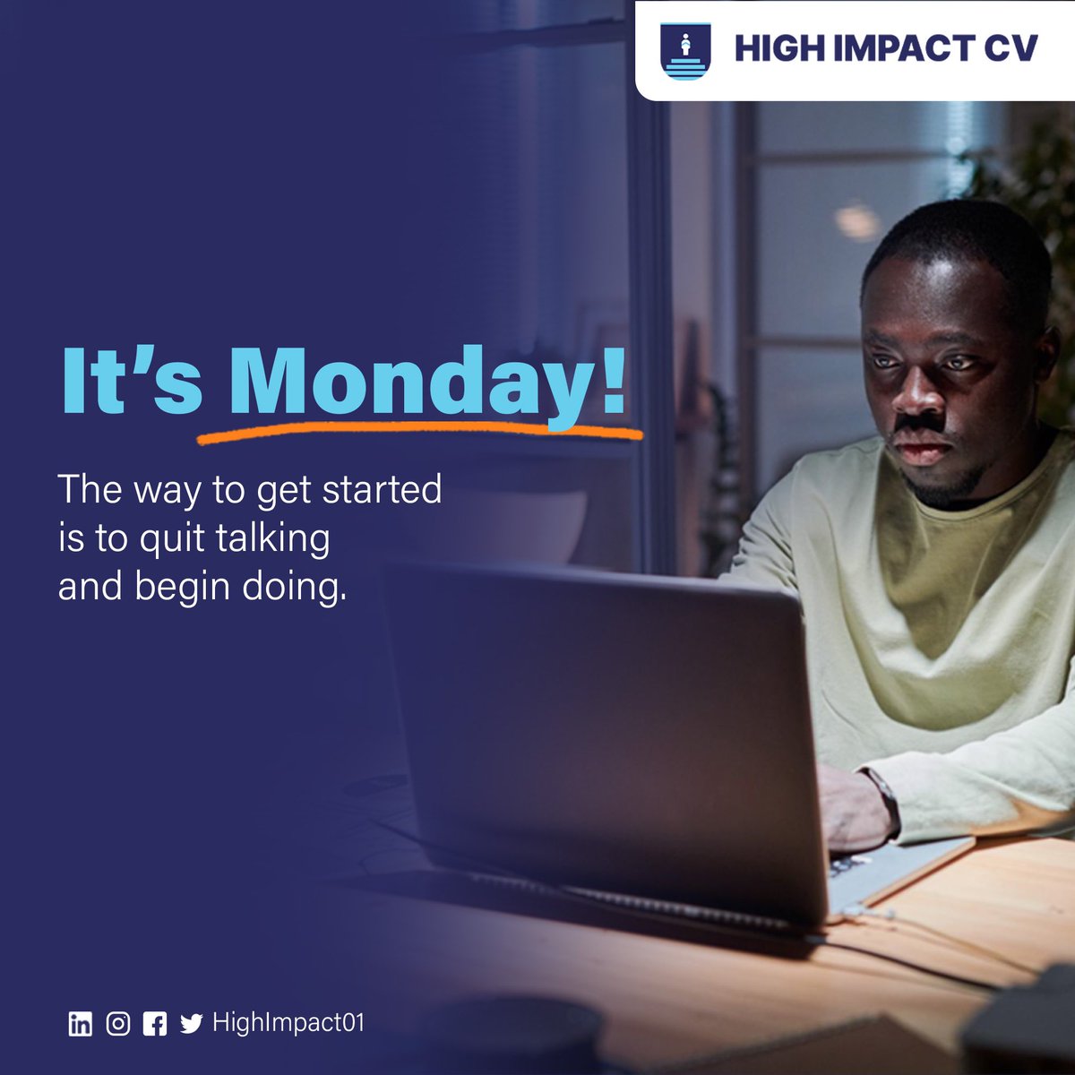 HighImpact01's tweet image. New week, fresh start.
Stop overthinking it, just begin. That idea, that plan, that move… start today and figure it out along the way.
Progress comes from doing, not waiting. 💪

#MondayMotivation #StartNow #HighImpactCareers