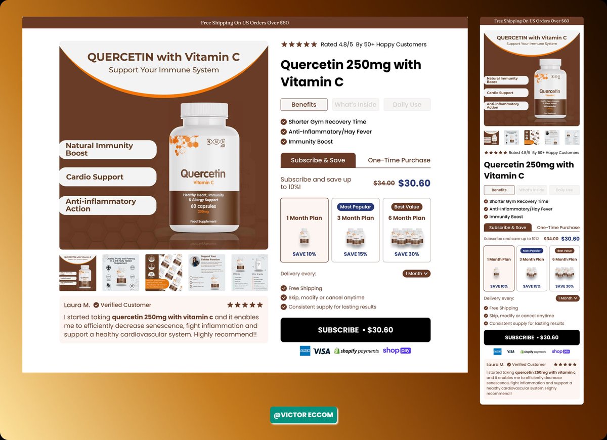 Victor Eccom//Landingpagedeveloper// Replo tweet media