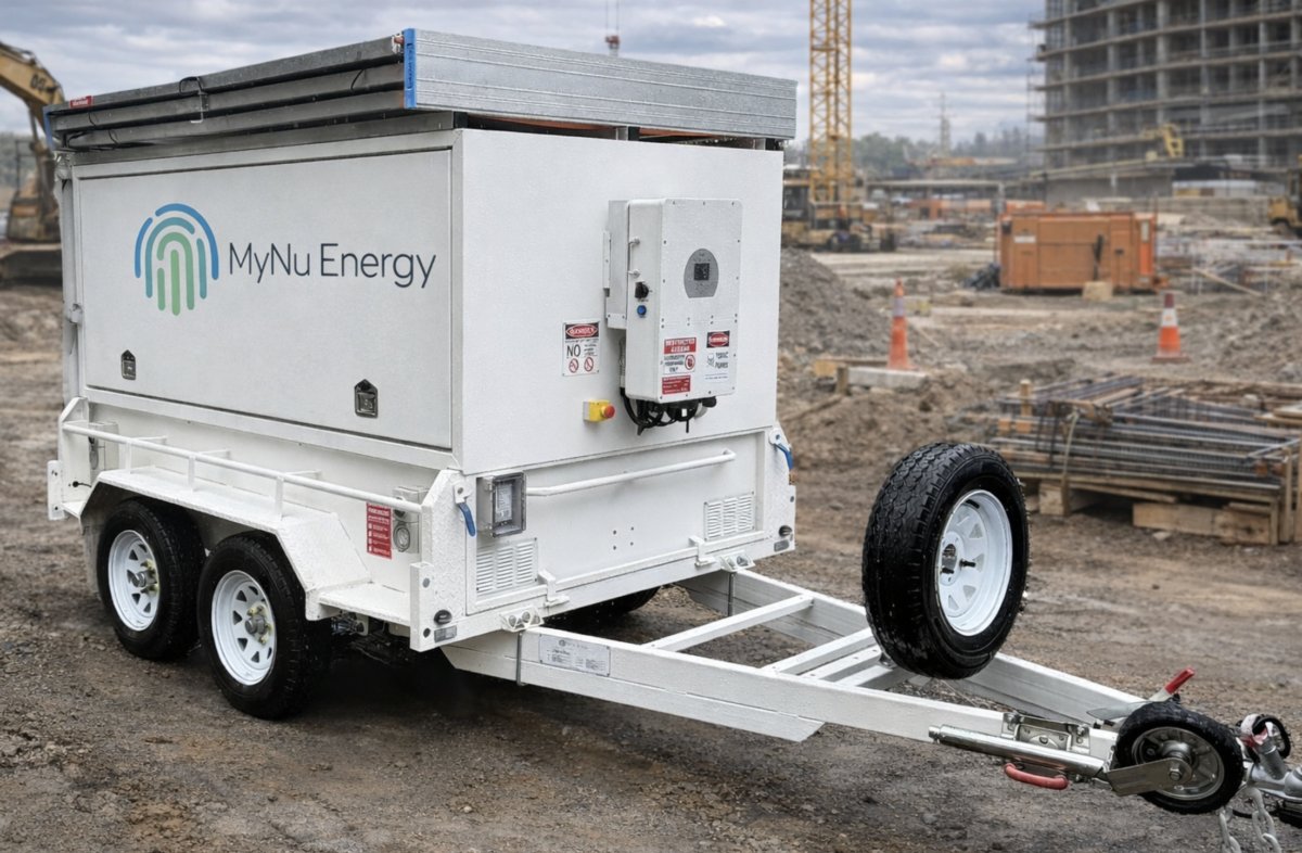 pvmagazine's tweet image. MyNu Energy launches mobile solar and battery energy storage system: MyNu Energy has launched a mobile solar generation and battery energy storage system designed to reduce reliance on diesel as the Middle… dlvr.it/TS0tzG #Photovoltaics #EnergyStorage #RenewableEnergy