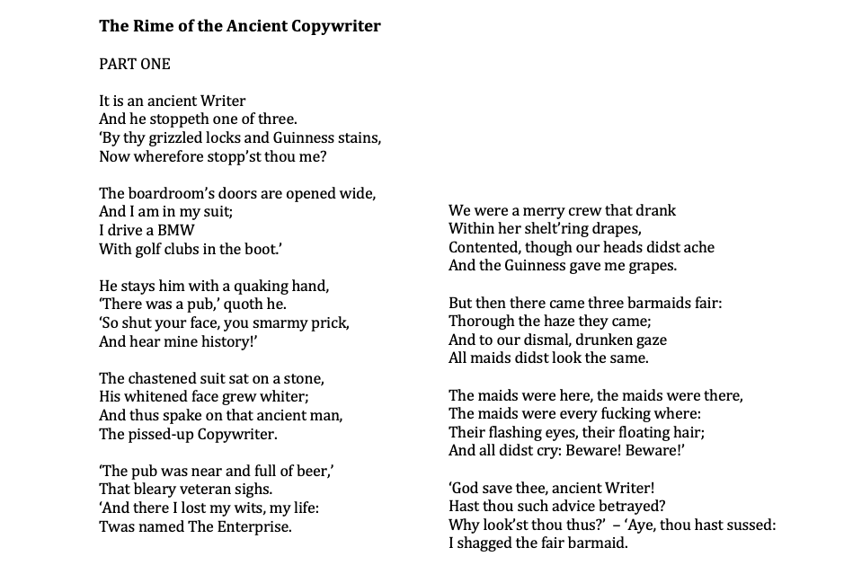 paulphillips44's tweet image. I can't let the #vss365 prompt pass without (re)posting this depiction of the good (?) old days in advertising, when there was no #water, water, anywhere...