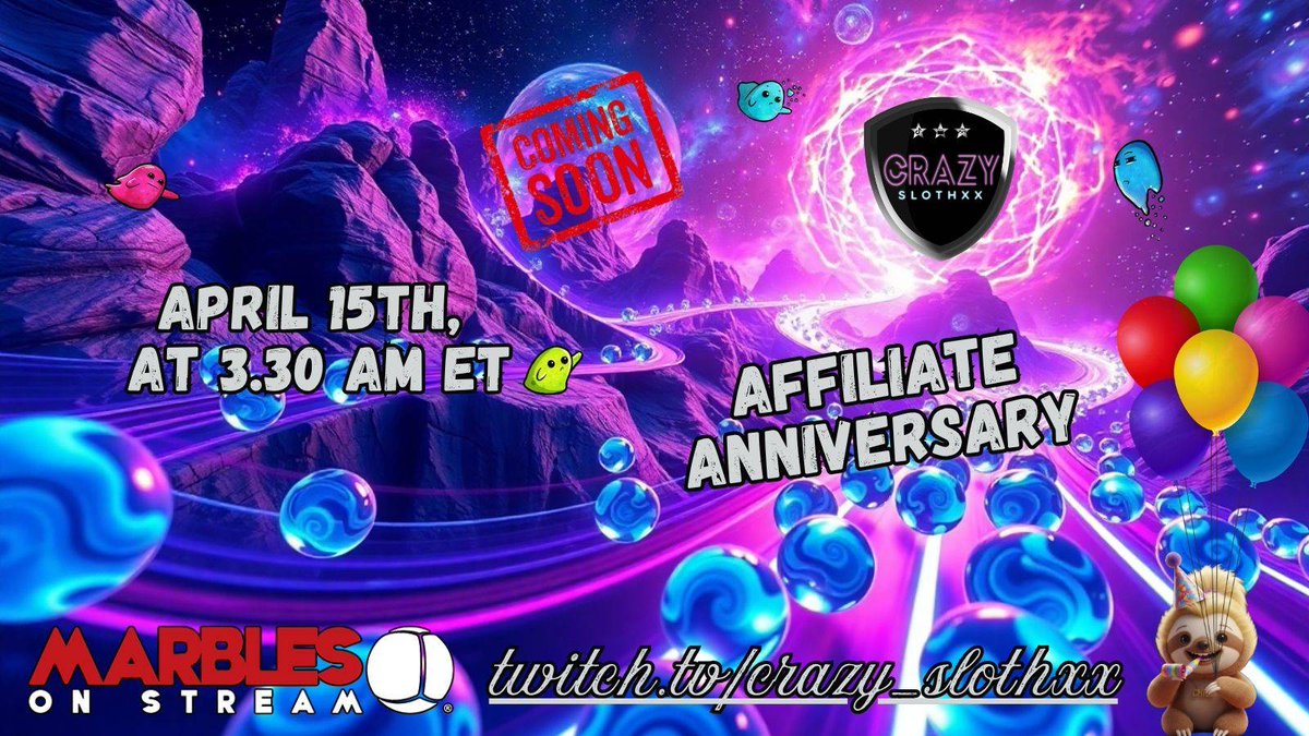 ladroledemeche's tweet photo. Celebrate my 2nd anniversary of affiliation! 
Join me Wed. April 15TH, at 3.30 AM ET ( 9h30 france)  for a special day on #MarblesonStream !
Surprises and prizes to win!
https://t.co/GEdIuN69fC
Your support has been amazing, and I can't wait to celebrate with you!  🎉🎉💖 https://t.co/iF1GZGHJcV