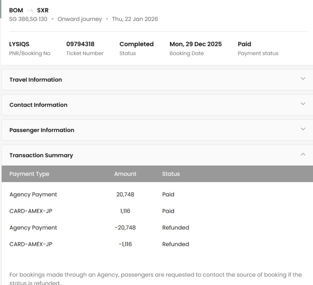 pushkarpprakash's tweet photo. @GoibiboSupport Here is the refund confirmation from spicejet https://t.co/Xx8KKWEFct