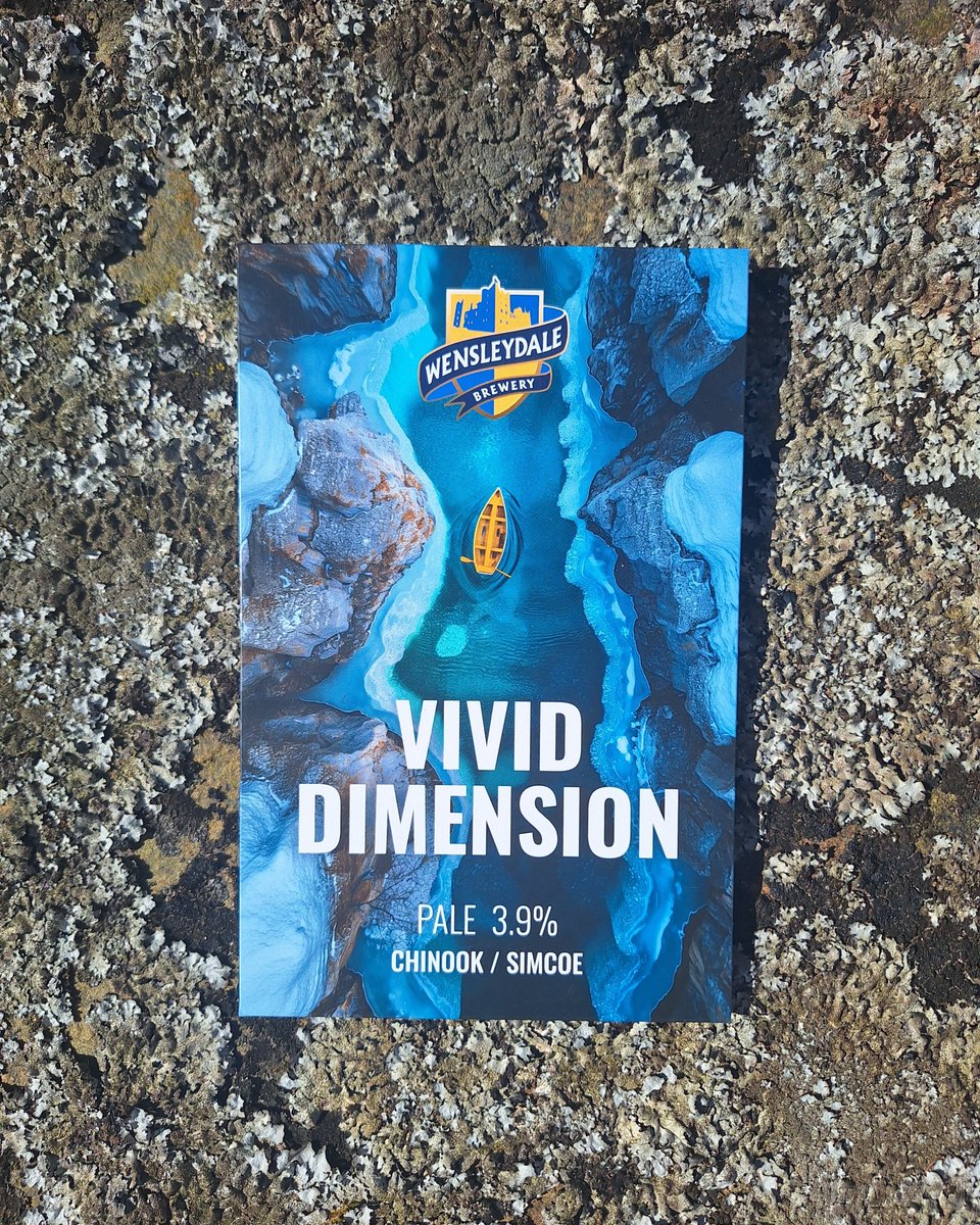 Wensleydale_Ale's tweet photo. 🌊✨ VIVID DIMENSION – 3.9% ✨🌊

Vivid Dimension is a bright, sessionable pale at 3.9% hopped with Chinook &amp; Simcoe. Expect waves of grapefruit, crisp pine and a refreshing citrus finish that keep things flowing. 🍊🌲

#Wensleydale_Brewery #HopForward #UKBeer https://t.co/gn7UKRu4y8