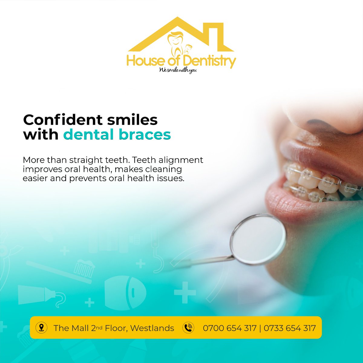 dentistry_house's tweet photo. Watching your child grow with a beautiful, aligned smile is one of the greatest joys. Dental braces do so much more than straighten teeth; they improve oral health, make cleaning easier, and help prevent future dental issues.

Your family deserves smiles that are healthy, confident, and full of love.

Start your smile journey: https://t.co/pBvfhO4Qaw

☎ 0700 654317 or 0733 654317 
📍 The Mall, 2nd Floor in Westlands 
⏰ Open Sundays to Fridays from 8am