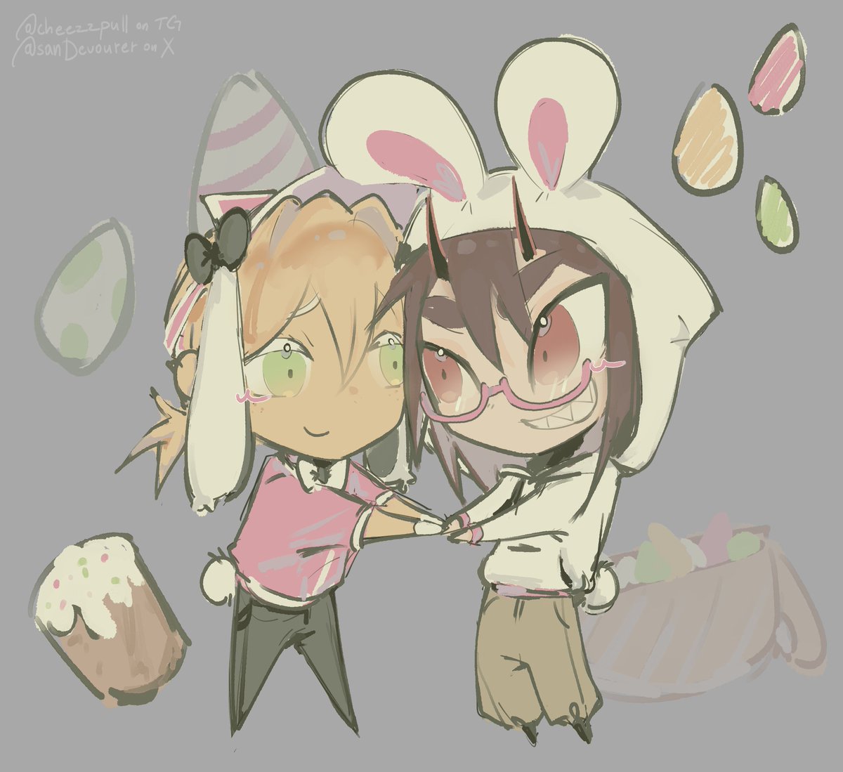 sanDevourer's tweet image. #pizzaburger #007n7 #elliot