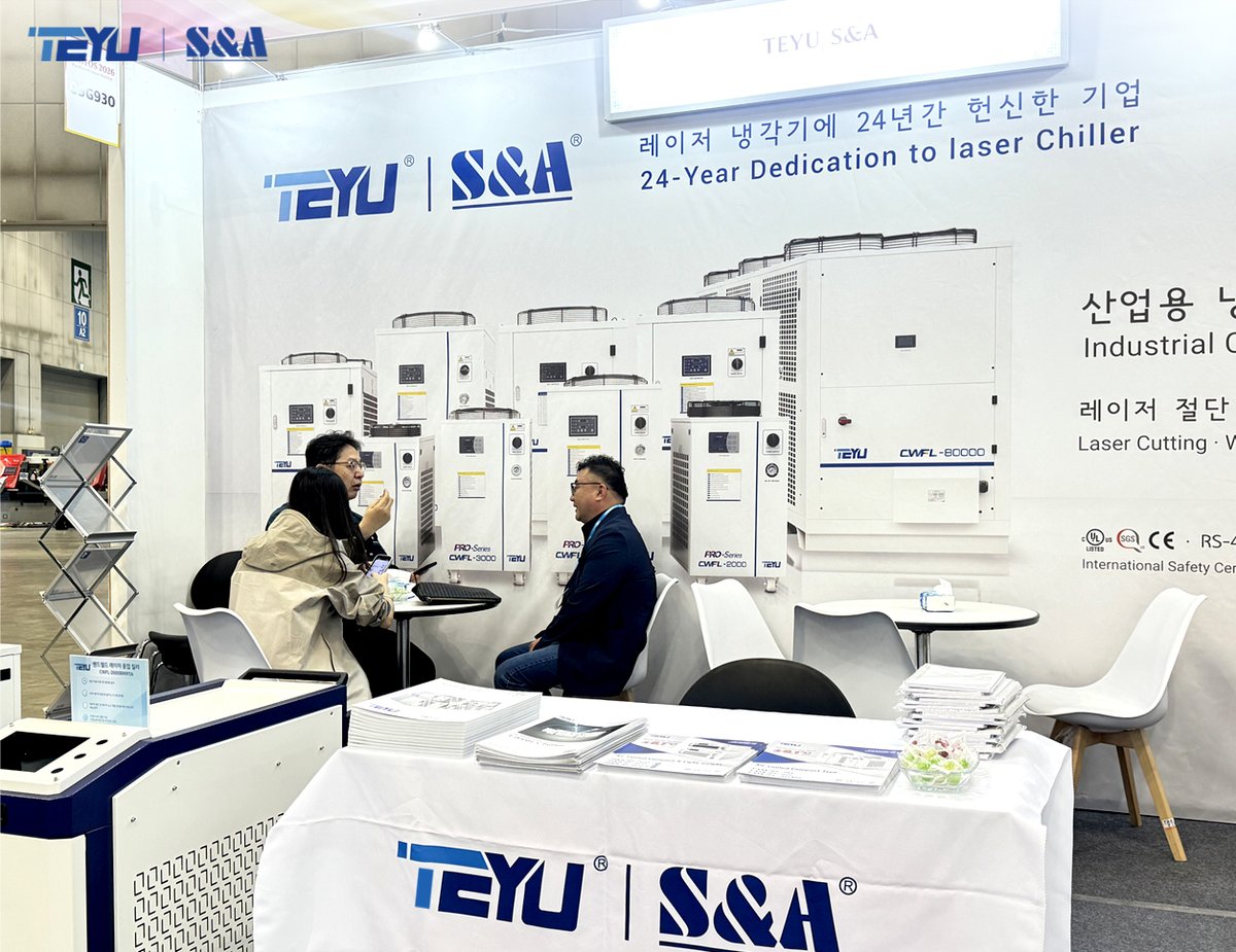 teyuchiller's tweet image. #SIMTOS 2026 is officially live in Seoul!🇰🇷
📍 Join TEYU Chiller from Apr. 13–17 at Hall 9 | Booth 09G930, KINTEX
With 24 years of expertise in industrial cooling, we bring proven solutions to support modern manufacturing and machine tool technologies.
teyuchiller.com