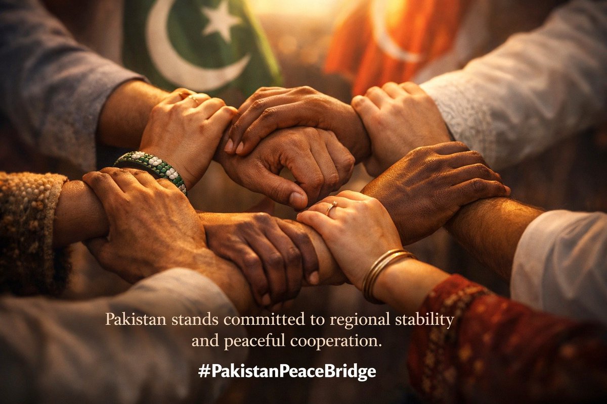 The world needs more bridges. Pakistan is proud to serve as one for peace and global understanding.
 
#PakistanPeaceBridge