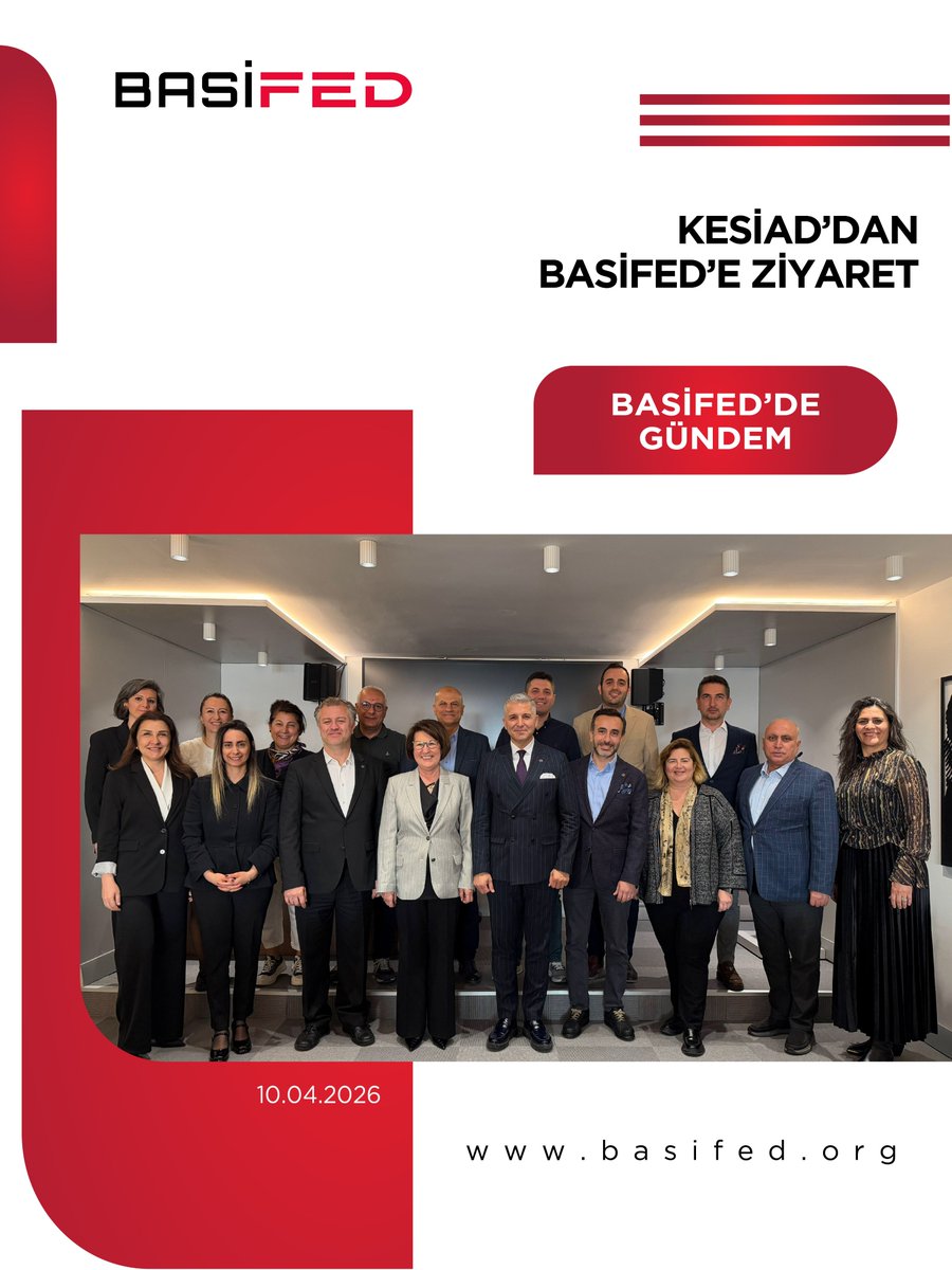 basifed's tweet photo. KESİAD Yönetim Kurulu, BASİFED YK üyeleriyle bir araya geldi. KESİAD YKB. Zafer Özken, Başkan Vekili Özkan Dökmetaş ve Yönetim Kurulu Üyeleri Harun Ümit Eren, Fatma Başalp ve Çağlar Gürel’in katılım sağladığı buluşmada; iş dünyasına dair güncel gelişmeler değerlendirildi. https://t.co/kbRZrdKe7m