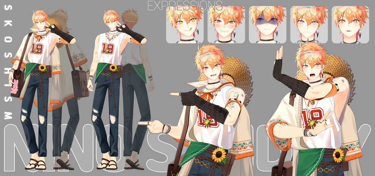 HODUpi's tweet image. 니노 선데이(@ NIN0SUNDAY) 님
1월에 공개되었던 3D업데이트 모델링, 리깅, 페이셜 작업했습니다. 업로드가 늦었네요😭
*본 게시글의 영상과 이미지는 liltoon을 이용하여 촬영되었으며, 실제 방송용 셰이더와 다릅니다.
#Vtuber #3dmodeling #blender #Substance3DPainter #Unity #warudo #liltoon