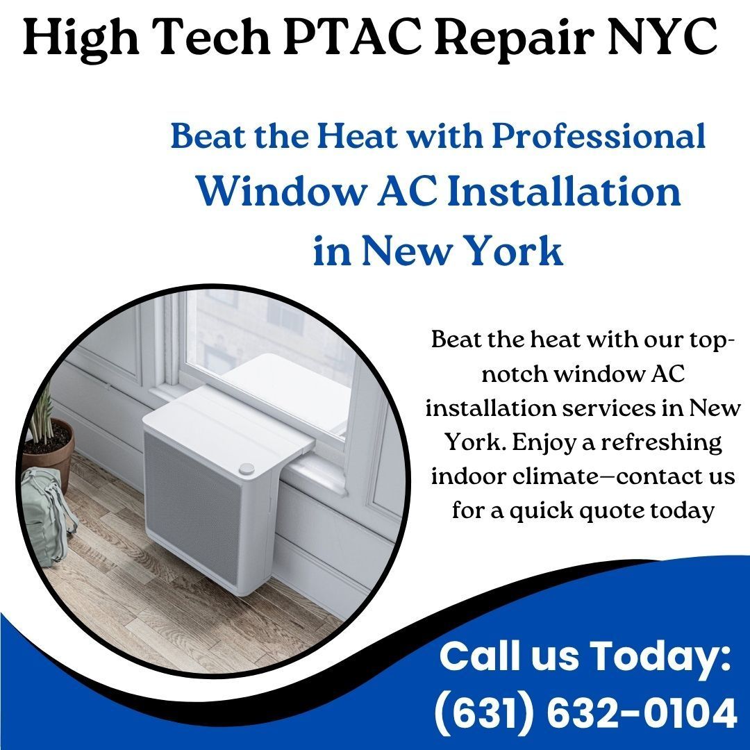 hightechptac's tweet photo. Beat the heat with our professional window AC installation in New York! Quick service and expert advice to keep your space cool and comfy. Call us Today: (631) 632-0104 or visit: https://t.co/TJPsFu3YuK
#HeatingAndCoolingNYC #NYCHVACExperts #StayComfortableNYC #NYCHomeServices https://t.co/vFHY7y7PP1
