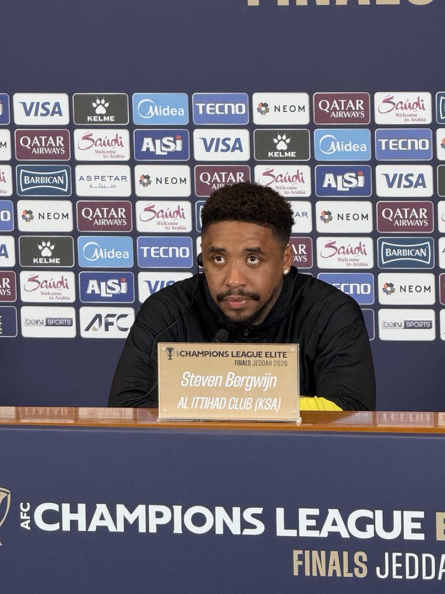 🟡⚫️
ستفين بيرجوين 🗣️

• شاهدنا ما حصل من جمهور الاتحاد بالتشجيع بالتدريبات وهذا الأمر يزيد من اصرارنا لتحقيق الفوز واسعادهم  على ما يقدموه لنا في كل وقت

• نعرف فريق الوحدة الاماراتي وانهم فريق صعب .. لكننا نحن متحمسون ونريد الفوز بها .. وسنلعب في ارضنا و بين جماهيرنا التي
