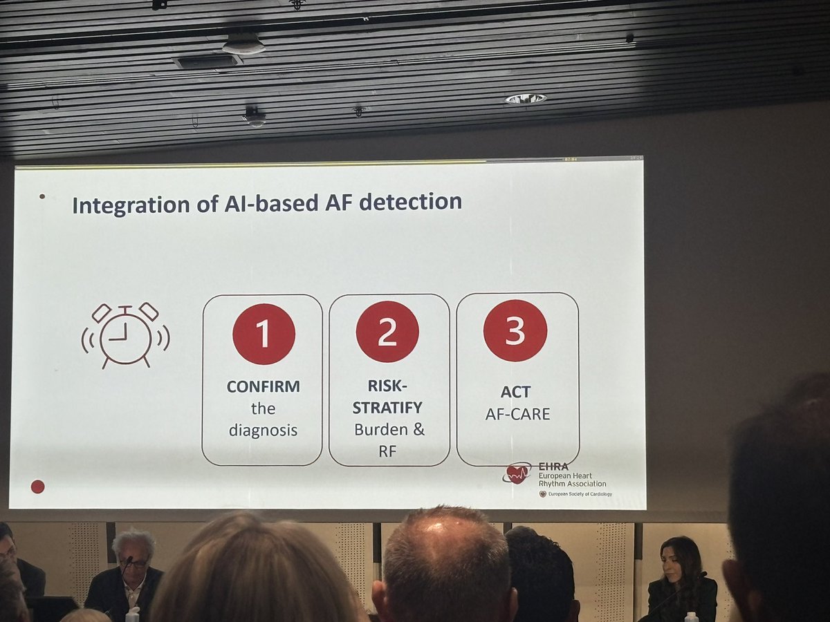 netta_doc's tweet image. Important reminders from @EmmaSvennberg for “ #AtrialFibrillation in the #digital era” #EHRA26

1) ⬇️ burden ~⬇️ risk; #riskfactors are important
2) #wearables fit in the middle of AF detection landscape (refinement needed)
3) find #AFib but confirm, risk stratify *and* treat!