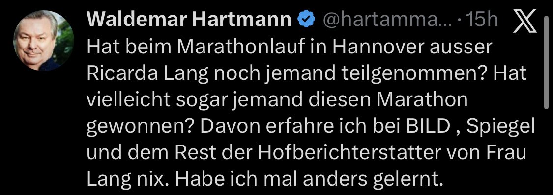 Nach viel Unsinn hört sein Post an der Stelle auf an der es interessant geworden wäre: was hat er denn gelernt?